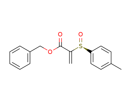 2-Propenoic acid, 2-[(4-methylphenyl)sulfinyl]-, phenylmethyl ester, (S)-