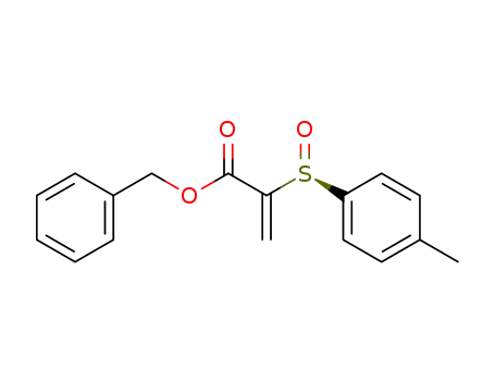 2-Propenoic acid, 2-[(4-methylphenyl)sulfinyl]-, phenylmethyl ester, (S)-