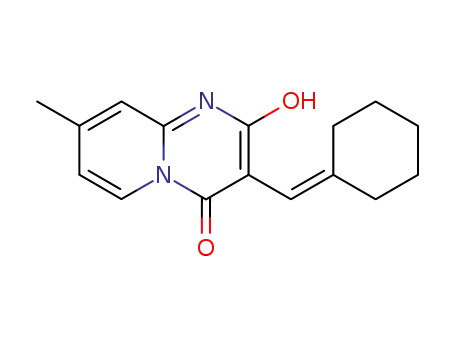 Molecular Structure of 252950-61-1 (3-cyclohexylidenemethyl-2-hydroxy-8-methyl-4H-pyrido[1,2a]pyrimidin-4-one)