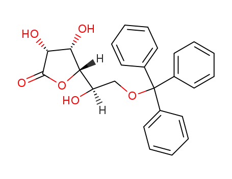 Molecular Structure of 258270-19-8 (6-O-trityl-D-gulono-1,4-lactone)