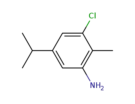 Molecular Structure of 128196-18-9 (3-chloro-5-isopropyl-2-methyl-aniline)