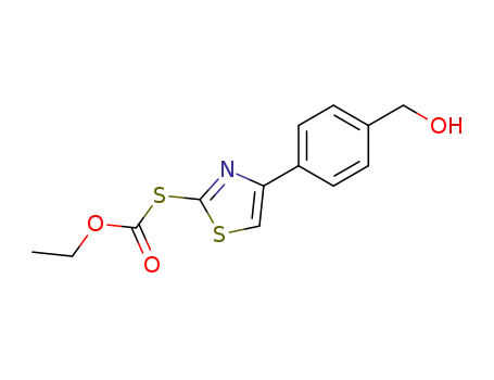 Carbonothioic acid, O-ethyl S-[4-[4-(hydroxymethyl)phenyl]-2-thiazolyl]
ester