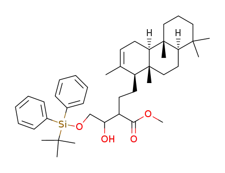 4-(tert-Butyl-diphenyl-silanyloxy)-3-hydroxy-2-[2-((1S,4aS,4bR,8aR,10aR)-2,4b,8,8,10a-pentamethyl-1,4,4a,4b,5,6,7,8,8a,9,10,10a-dodecahydro-phenanthren-1-yl)-ethyl]-butyric acid methyl ester