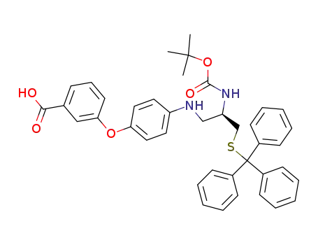 3-[4-((R)-2-tert-Butoxycarbonylamino-3-tritylsulfanyl-propylamino)-phenoxy]-benzoic acid
