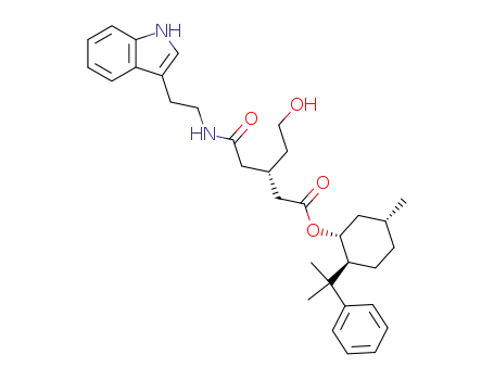 (S)-5-Hydroxy-3-{[2-(1H-indol-3-yl)-ethylcarbamoyl]-methyl}-pentanoic acid (1R,2S,5R)-5-methyl-2-(1-methyl-1-phenyl-ethyl)-cyclohexyl ester