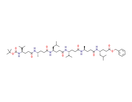 (R)-4-[(S)-4-((R)-4-{(R)-4-[(S)-4-((R)-4-tert-Butoxycarbonylamino-5-methyl-hexanoylamino)-pentanoylamino]-6-methyl-heptanoylamino}-5-methyl-hexanoylamino)-pentanoylamino]-6-methyl-heptanoic acid benzyl ester