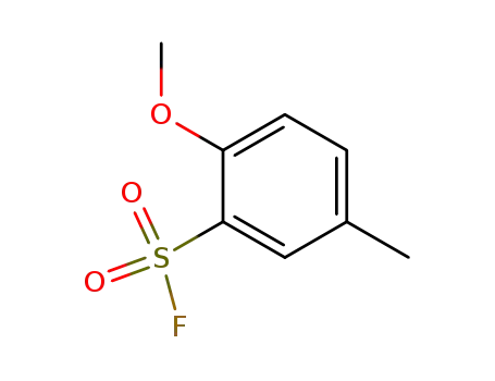 Molecular Structure of 63316-24-5 (Benzenesulfonyl fluoride, 2-methoxy-5-methyl-)