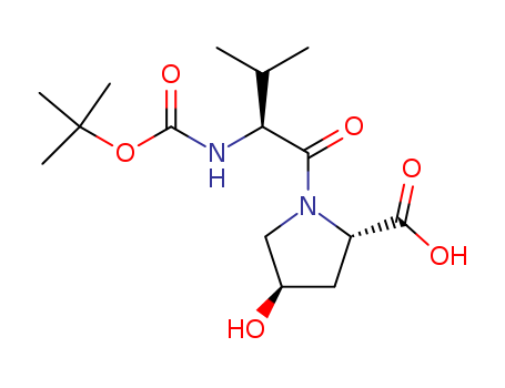 (2S,4R)-1-((S)-2-tert-Butoxycarbonylamino-3-methyl-butyryl)-4-hydroxy-pyrrolidine-2-carboxylic acid