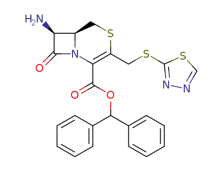 (6S,7S)-7-Amino-8-oxo-3-([1,3,4]thiadiazol-2-ylsulfanylmethyl)-4-thia-1-aza-bicyclo[4.2.0]oct-2-ene-2-carboxylic acid benzhydryl ester