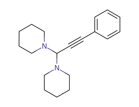 3,3-Bis(piperidino)-1-phenyl-prop-1-in