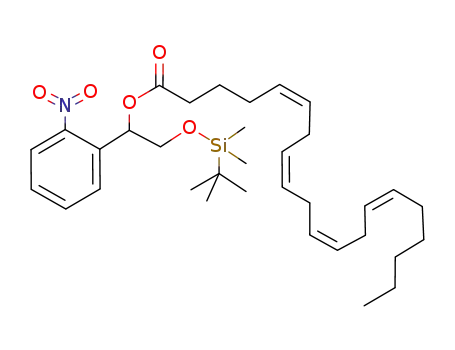 (5Z,8Z,11Z,14Z)-Icosa-5,8,11,14-tetraenoic acid 2-(tert-butyl-dimethyl-silanyloxy)-1-(2-nitro-phenyl)-ethyl ester