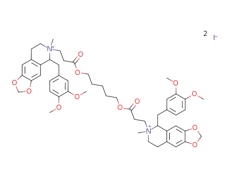 Molecular Structure of 64229-27-2 (C<sub>51</sub>H<sub>64</sub>N<sub>2</sub>O<sub>12</sub><sup>(2+)</sup>*2I<sup>(1-)</sup>)