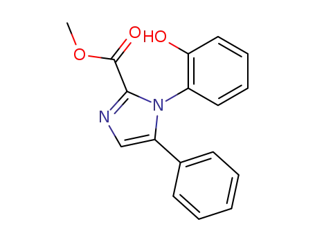 Molecular Structure of 225108-95-2 (methyl 5-phenyl-1-(2-hydroxyphenyl)-1H-imidazole-2-carboxylate)