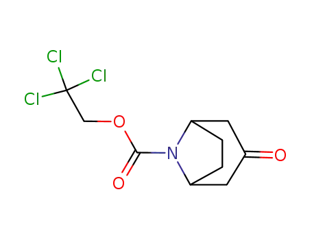 Molecular Structure of 53912-86-0 (8-Azabicyclo[3.2.1]octane-8-carboxylic acid, 3-oxo-, 2,2,2-trichloroethyl
ester)