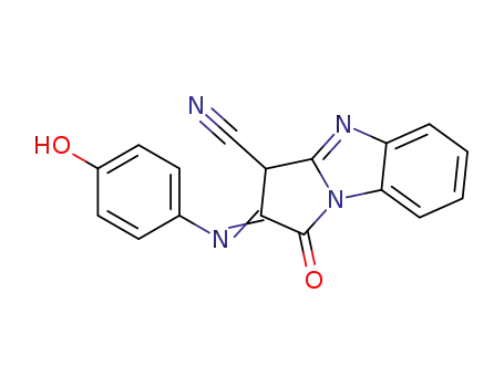 2-[(Z)-4-Hydroxy-phenylimino]-1-oxo-2,3-dihydro-1H-benzo[d]pyrrolo[1,2-a]imidazole-3-carbonitrile