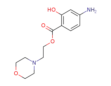Molecular Structure of 21546-33-8 (4-amino-2-hydroxy-benzoic acid 2-morpholin-4-yl-ethyl ester)