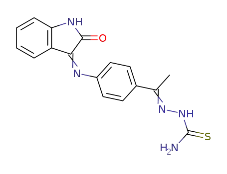Hydrazinecarbothioamide,
2-[1-[4-[(1,2-dihydro-2-oxo-3H-indol-3-ylidene)amino]phenyl]ethylidene]
-