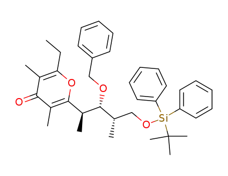 2-[(1R,2R,3S)-2-Benzyloxy-4-(tert-butyl-diphenyl-silanyloxy)-1,3-dimethyl-butyl]-6-ethyl-3,5-dimethyl-pyran-4-one