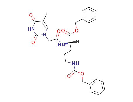 (S)-5-Benzyloxycarbonylamino-2-[2-(5-methyl-2,4-dioxo-3,4-dihydro-2H-pyrimidin-1-yl)-acetylamino]-pentanoic acid benzyl ester