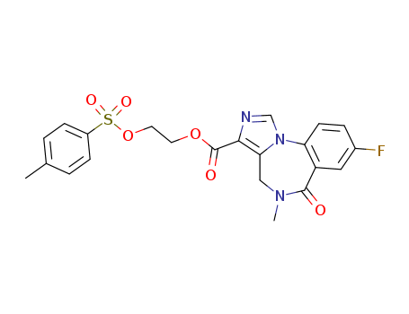 8-Fluoro-5,6-dihydro-5-methyl-6-oxo-5,6-dihydro-4H-imidazo1,5-a1,4benzodiazepine-3-carboxylic acid 2-(p-toluenesulfonyloxy)ethyl ester