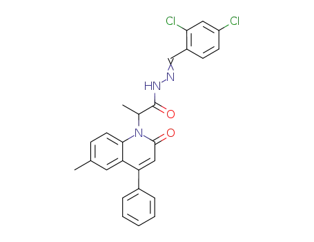 2-(6-Methyl-2-oxo-4-phenyl-2H-quinolin-1-yl)-propionic acid [1-(2,4-dichloro-phenyl)-meth-(Z)-ylidene]-hydrazide