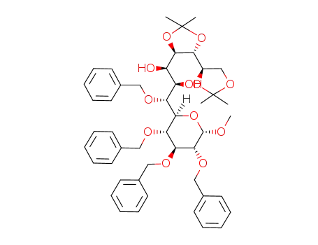 (1R,2R,3R)-3-Benzyloxy-1-((4R,5R,4'R)-2,2,2',2'-tetramethyl-[4,4']bi[[1,3]dioxolanyl]-5-yl)-3-((2R,3S,4S,5R,6S)-3,4,5-tris-benzyloxy-6-methoxy-tetrahydro-pyran-2-yl)-propane-1,2-diol