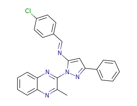 [1-(4-Chloro-phenyl)-meth-(E)-ylidene]-[2-(3-methyl-quinoxalin-2-yl)-5-phenyl-2H-pyrazol-3-yl]-amine