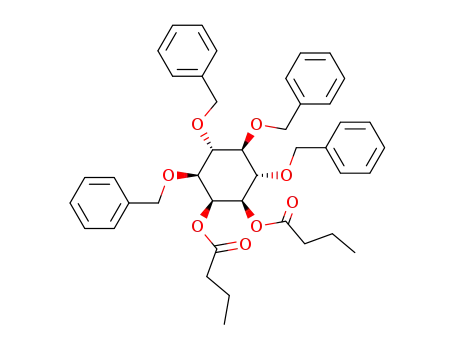 Molecular Structure of 163580-30-1 (D-1,4,5,6-Tetra-O-benzyl-1,2-di-O-butyryl-myo-inositol)