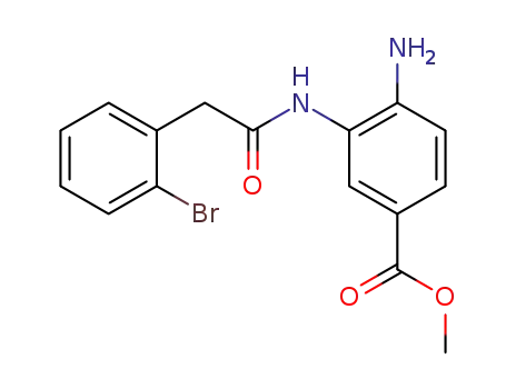 4-Amino-3-[2-(2-bromo-phenyl)-acetylamino]-benzoic acid methyl ester
