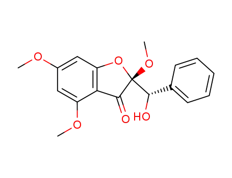 (αRS,βSR)-2-(α-hydroxybenzyl)-2,4,6-trimethoxybenzo<b>furan-3(2H)-one