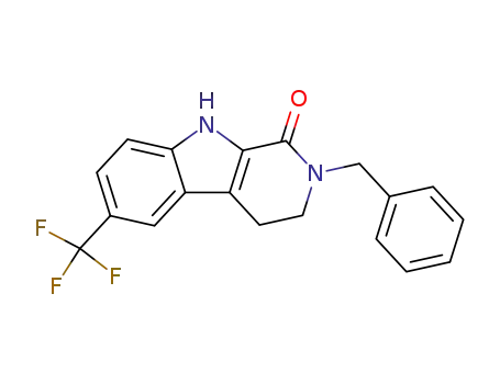 2-Benzyl-6-trifluoromethyl-2,3,4,9-tetrahydro-β-carbolin-1-one