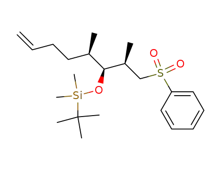 [(1S,2R)-1-((R)-2-Benzenesulfonyl-1-methyl-ethyl)-2-methyl-hex-5-enyloxy]-tert-butyl-dimethyl-silane