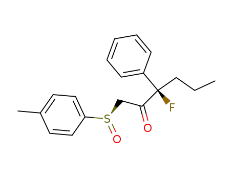 (3R)-3-fluoro-3-phenyl-1-<(R)-(4-methylphenyl)sulphinyl>-2-hexanone