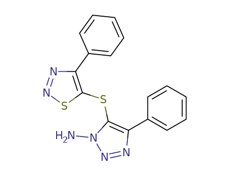 5-(1-amino-4-phenyl-1,2,3-triazol-5-yl)mercapto-4-phenyl-1,2,3-thiadiazole
