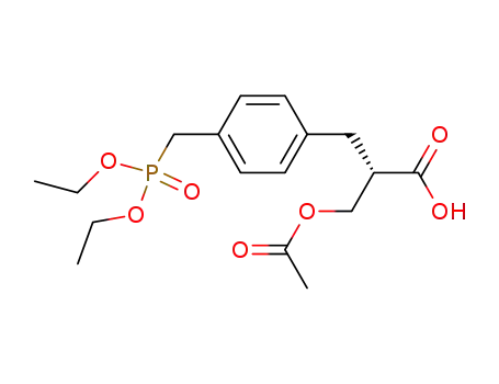 (2S)-3-acetoxy-2-{4-[(diethoxyphosphoryl)methyl]benzyl}propanoic acid