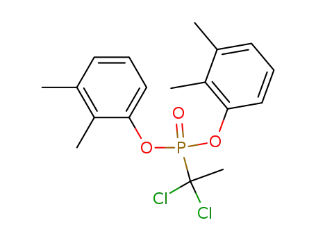 Molecular Structure of 76569-15-8 (bis(2,3-dimethylphenyl) (1,1-dichloroethyl)phosphonate)
