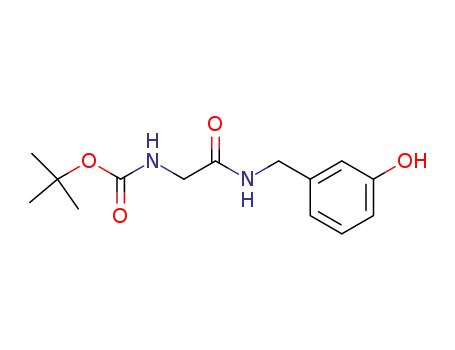 2-<(tert-butyloxycarbonyl)amino>-N-(3-hydroxybenzyl)acetamide