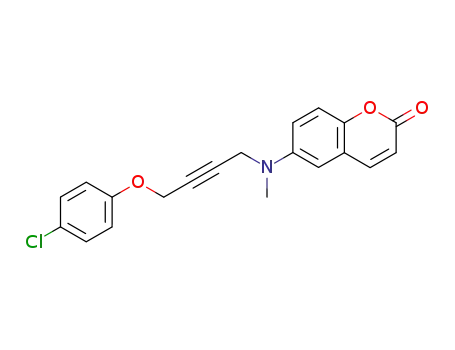6-<N-<4-(4-chlorophenoxy)but-2-ynyl>-N-methylamino>coumarin