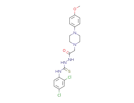 Molecular Structure of 204973-91-1 (4-(2,4-dichlorophenyl)-1-[4-(4-methoxyphenyl)piperazineacetyl]semicarbazide)