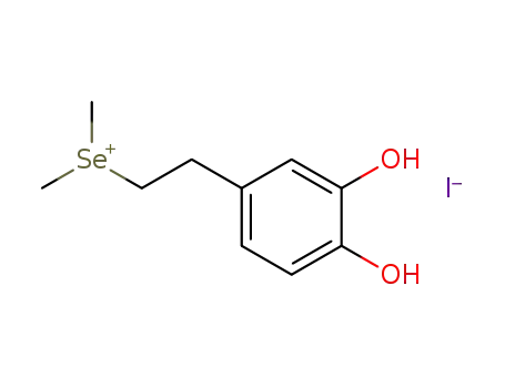 Molecular Structure of 104693-02-9 (Selenonium, [2-(3,4-dihydroxyphenyl)ethyl]dimethyl-, iodide)