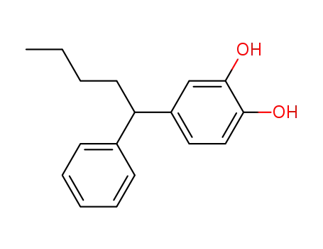Molecular Structure of 53158-41-1 (4-(α-n-Butyl-benzyl)-brenzkatechin)