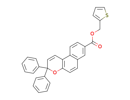 3,3-Diphenyl-3H-benzo[f]chromene-8-carboxylic acid thiophen-2-ylmethyl ester