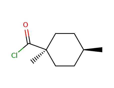 Molecular Structure of 24097-72-1 (Cyclohexanecarbonyl chloride, 1,4-dimethyl-, trans- (8CI))