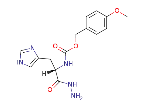 Molecular Structure of 42533-17-5 (L-Histidine, N-[[(4-methoxyphenyl)methoxy]carbonyl]-, hydrazide)