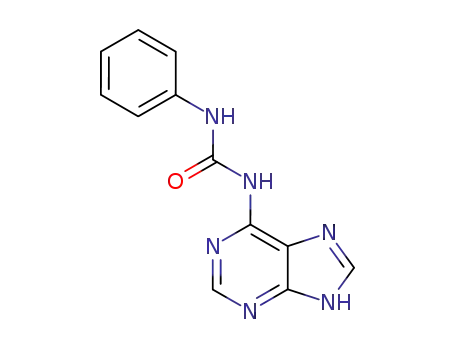 Molecular Structure of 26325-06-4 (N-Phenyl-N'-(1H-purin-6-yl)urea)