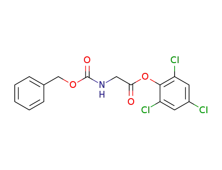 Molecular Structure of 13749-34-3 (Glycine, N-[(phenylmethoxy)carbonyl]-, 2,4,6-trichlorophenyl ester)