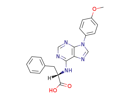 (S)-2-[9-(4-Methoxy-phenyl)-9H-purin-6-ylamino]-3-phenyl-propionic acid
