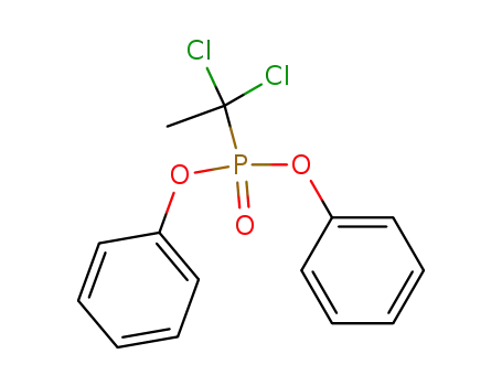 Molecular Structure of 76568-93-9 (diphenyl (1,1-dichloroethyl)phosphonate)