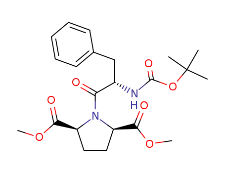 D-Proline,
N-[(1,1-dimethylethoxy)carbonyl]-L-phenylalanyl-5-(methoxycarbonyl)-,
methyl ester, (5S)-