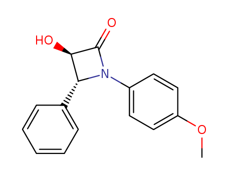 2-Azetidinone, 3-hydroxy-1-(4-methoxyphenyl)-4-phenyl-, (3R,4R)-